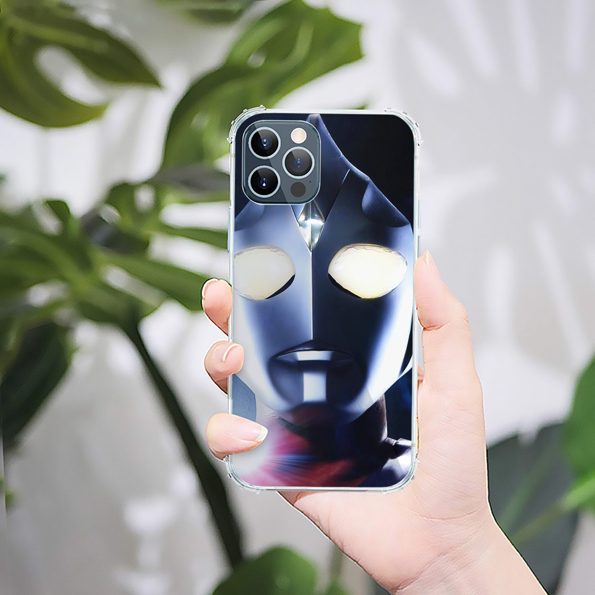 （画像用） ウルトラマン Ultraman 【iPhone 12シリーズ対応】透明スマホケース（クリアソフトケース）